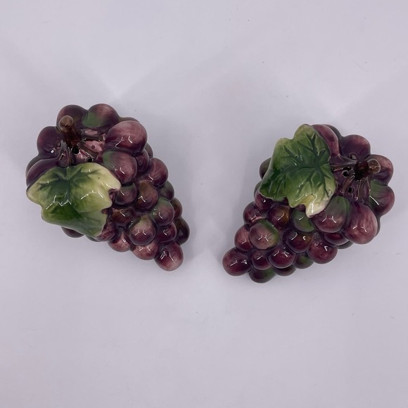 Pacific Rim GRAPES Salt and Pepper Shakers Decorative Collectible Purple - Picture 5 of 8